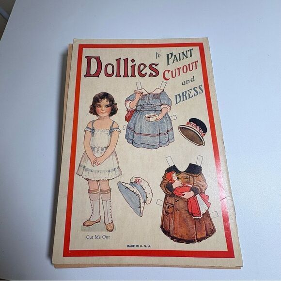 SAALFIELD DOLLIES TO PAINT CUT OUT & DRESS DOLL BOOK UNCUT - Picture 9 of 10